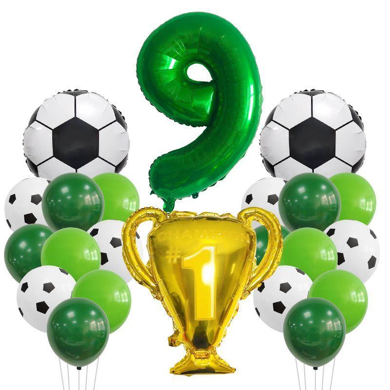 

Трофей Чемпионата по футболу, Набор шаров, Алюминиевая фольга, Детская вечеринка по случаю дня рождения, Украшение на день рождения к Чемпионату мира Digital 9 set