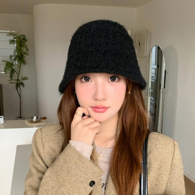 Fleece Ear Protectors, Warm Bucket Hat, Autumn and Winter Hat, Women's Fashion Basin Hat