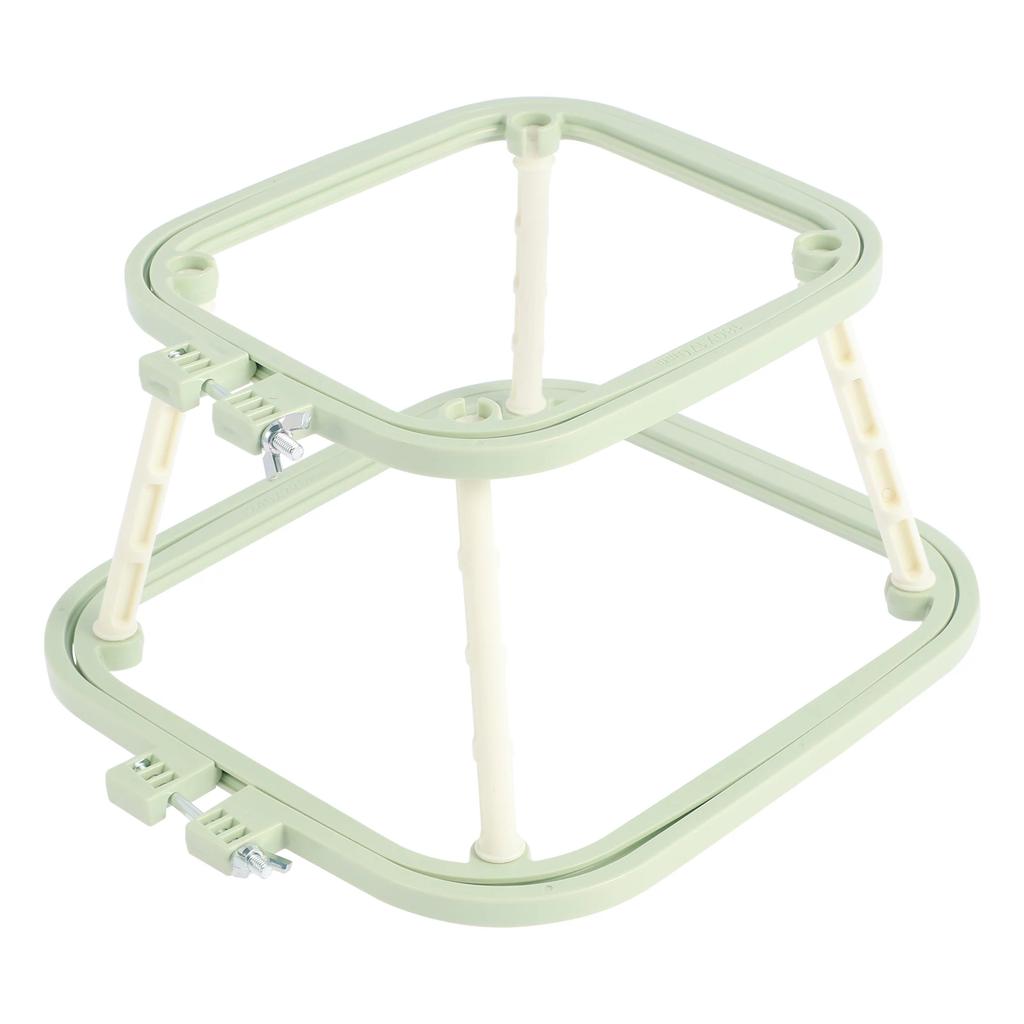 Double Layer Embroidery Frame Stitch Hoop Stand Adjustable Integrated ABS Needlework Holder Tool for Desktop Stitch Hoop Stand