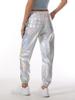Pantaloni da Donna Iridescenti Casual dalla Vestibilità Larga per Hip Hop e Festa