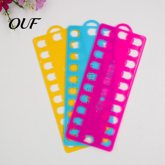 Plastic Thread Holder 5Pcs 20-Hole Embroidery Floss Organizer, Winding Board, Cross Board Stitch Plate, Bobbin for Sewing Crafts Management