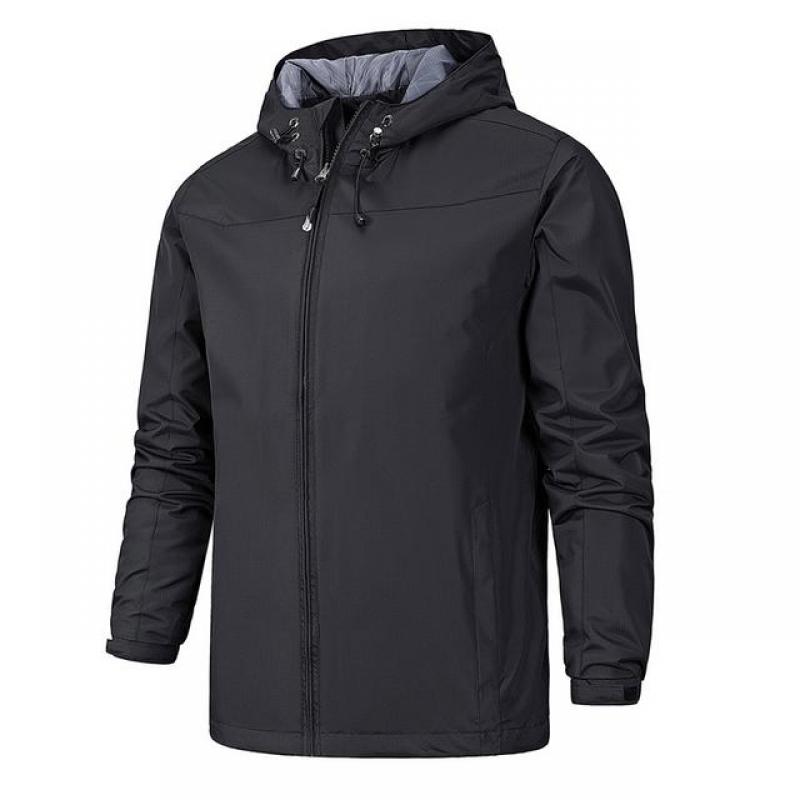 Men Jacket Hooded Windbreaker Jacket Windproof and Waterproof Outdoor Windbreaker Jacket Men