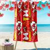 Kansas City Chiefs Print Beach Towel, Large Soft Quick Dry Towel for Beach Camping Swimming