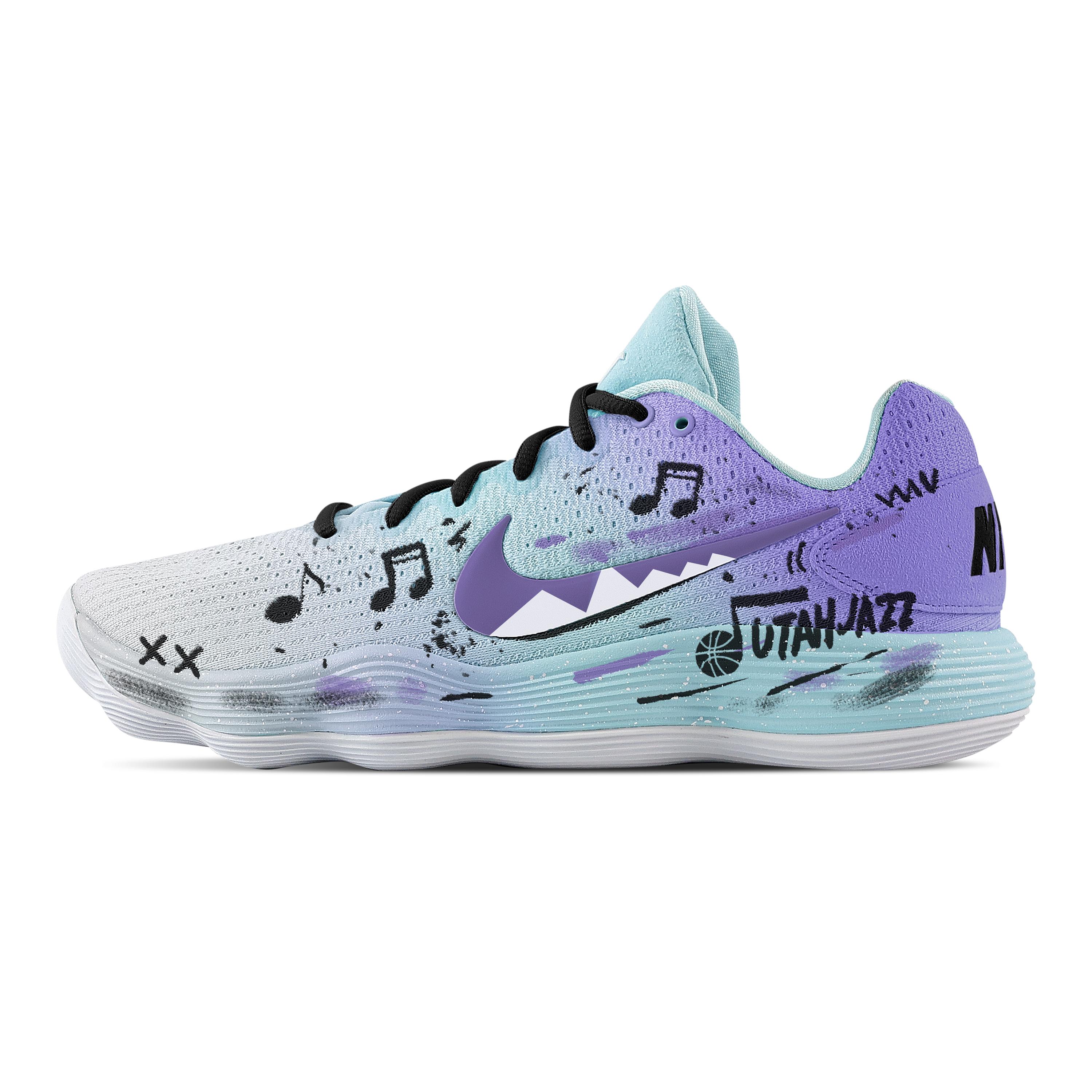 

Nike Hyperdunk 2017 Salt Lake Melody Cushioning Coverage Support Low top Basketball Shoes Men s HJ3486-414(Team529-) 44.5