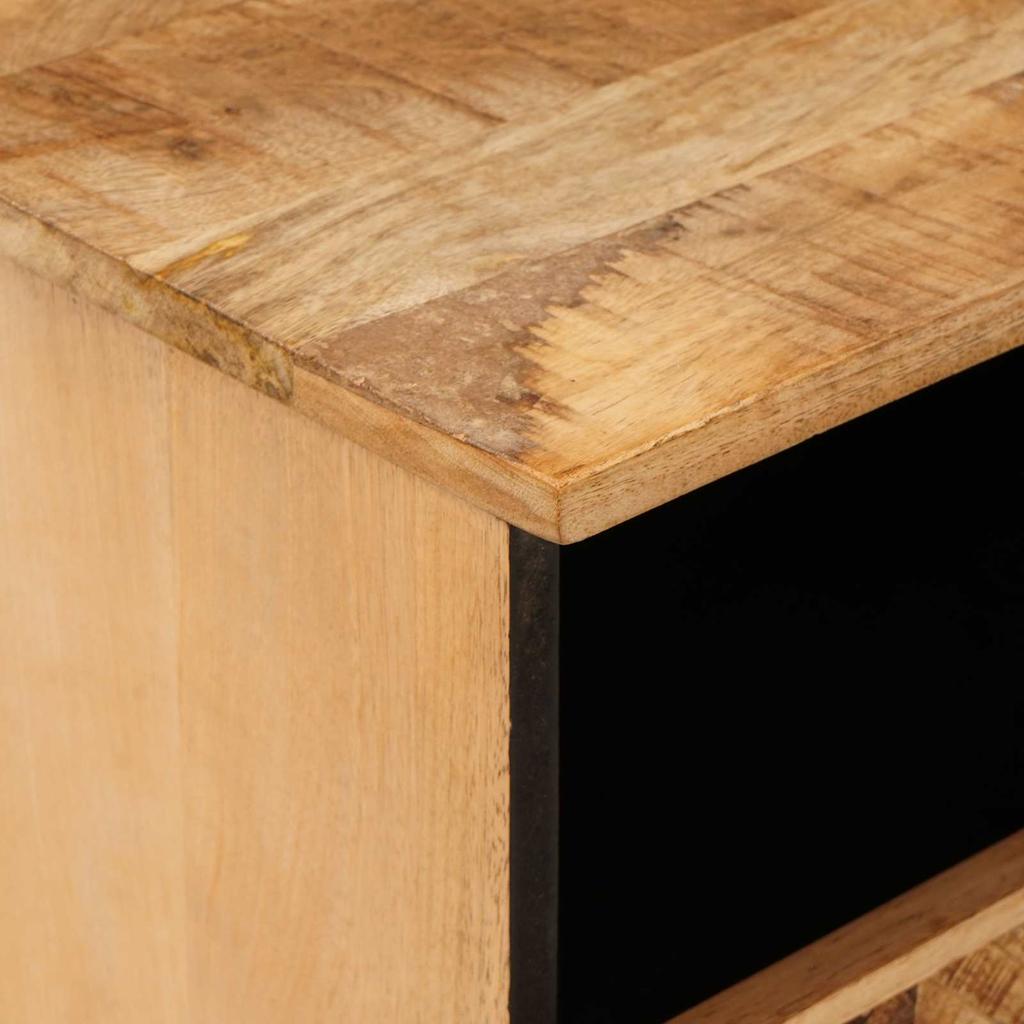 Storage Cabinet In Brown 100 X 33.5 X 46 Cm Solid Mango Wood