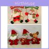 Christmas Tree Decorations With Wooden 3d Santa And Snowman For Festive Homes