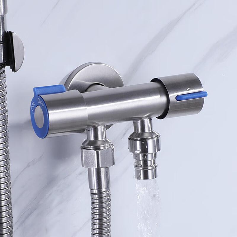 TLXT Stainless Steel Dual Outlet Bathroom Angle Valve