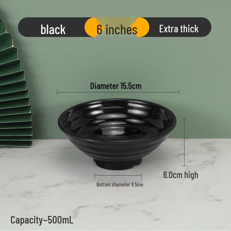LYGIL Extra Thick Melamine Noodle & Soup Bowl