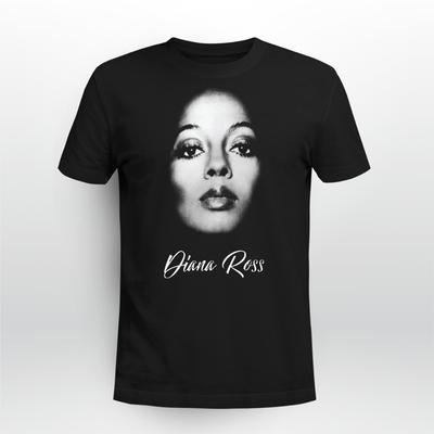 T-shirt Visage Diana Ross Manches Courtes Noir Toutes Tailles S à 5XL 1F1569 T-shirt Unisexe
