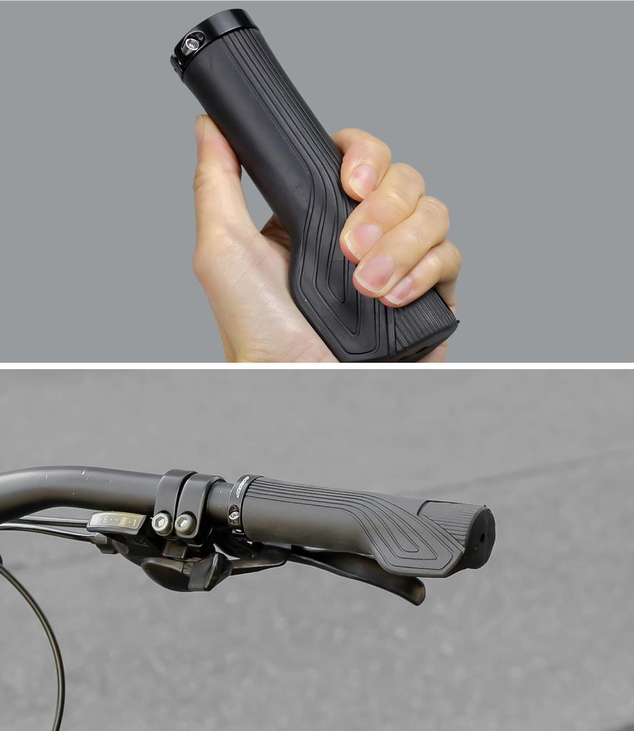 GORIX Bicycle Grip Ergonomic Lock-on TPR Material 22.2mm Compatible with