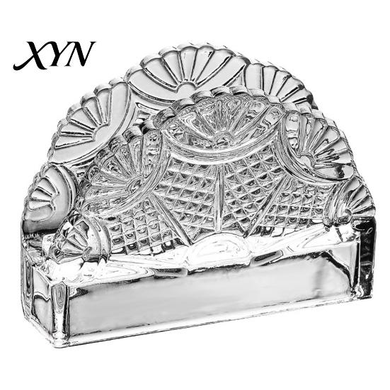 Restaurant Paper Towel Holder Tissue Holder, Crystal Glass Modern Style, Durable Scratch-Resistant Coffee Shop Napkin Organizer, Dispenser for Napkins