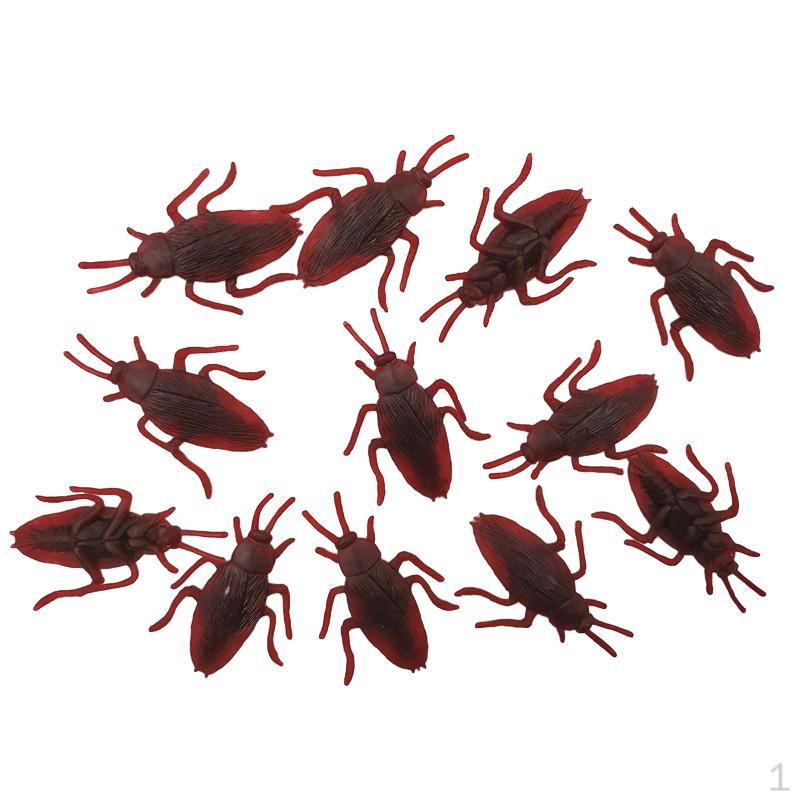 100Pcs Fake Roaches Toys Lifelike Creative Simulation Party Favors Funny Pp Artificial