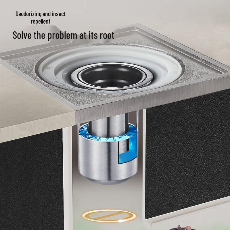 Submarine Stainless Steel Anti-Odor Floor Drain Core with Deep Water Seal