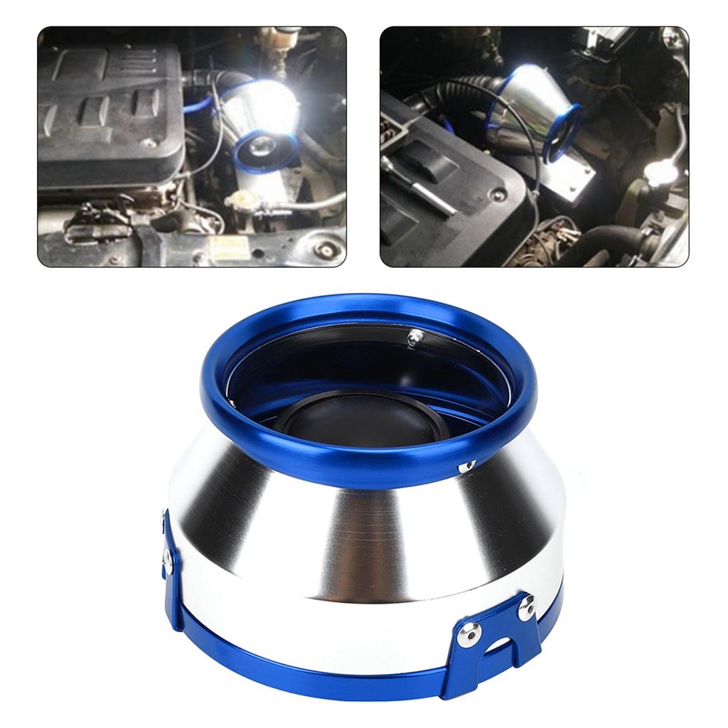 76mm3in Filtru de Aer Modificat Motor Auto Admisie Aer Rece Cap Ciupercă Piesă UniversalăAlbastru