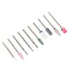 10 Pcs Nails Drill Bit Set Portable Remove Polishing Nail Glue Ceramic Nail Drill Bits for Women