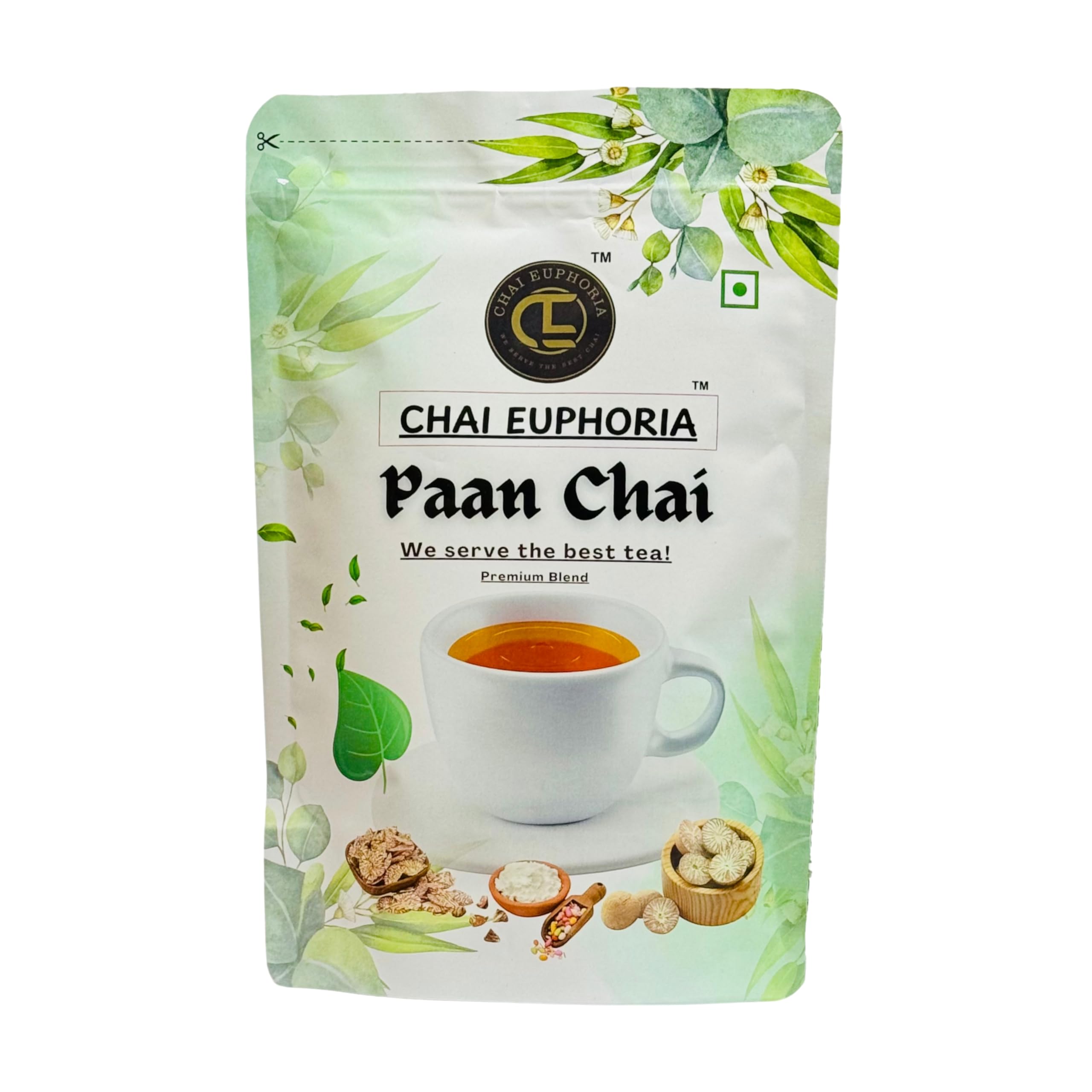 

Chai Euphoria Paan Chai 250gm - Premium Loose Leaf Indian Tea with Authentic Paan Flavor & Aromatic Spices | Unique Refreshing Blend | Trad