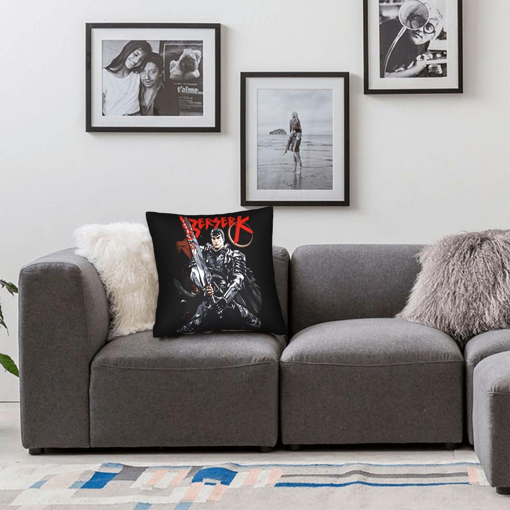 B-Berserks Pillow Case Novelty Pillow Cover Graphic Pillowcases For Sofa Home Decor
