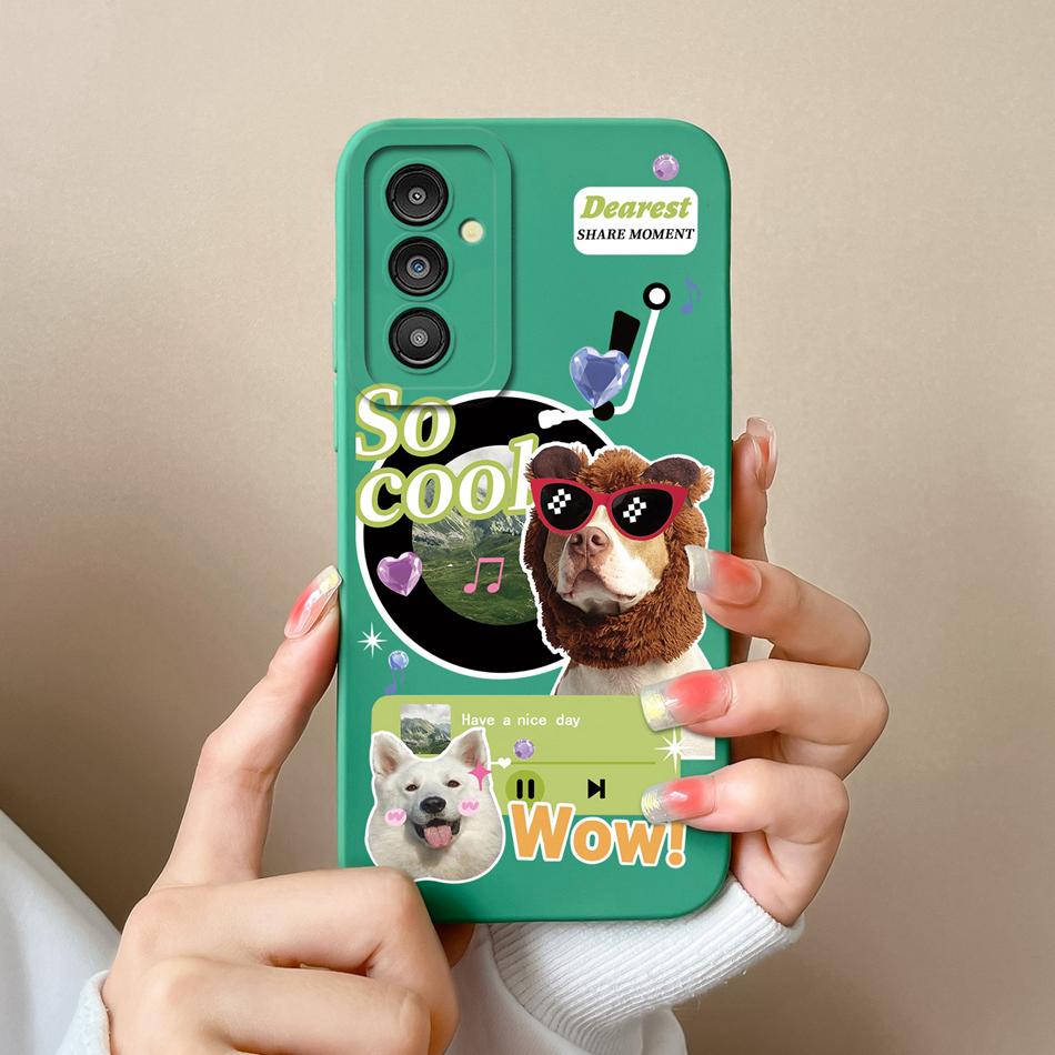For Samsung A15 A14 Phone Case Hawaii Vacation Style Back Cover Liquid Silicone Camera Protector For Samsung A 15 Carcasa Capa
