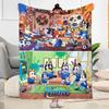 Bluey's Soccer Fun Personalized Text Blanket Cozy Personalized Blanket Durable Comfort Perfect for Couch Living Room Livingroom Bed