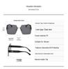 New Women's Frameless Retro Sunglasses - Trendy European and American Fashion, Anti-UV