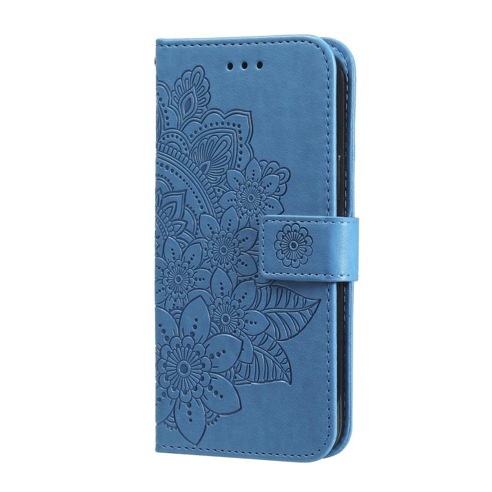 Samsung Galaxy A13 4G Flip Case, Mandala, Blue