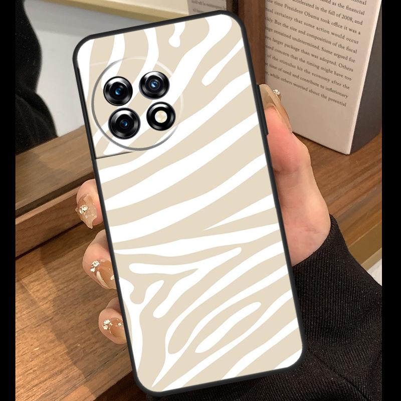 Zebra Skin Case For OnePlus Nord 5 CE 2 3 4 Lite N20 N30 OnePlus 15 R 13R 12R 10T 13T 10 11 12 13 Cover