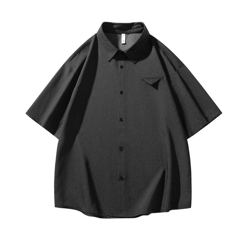 Summer Collar Men s Short Sleeved Shirt Casual Business Shirt 3XL