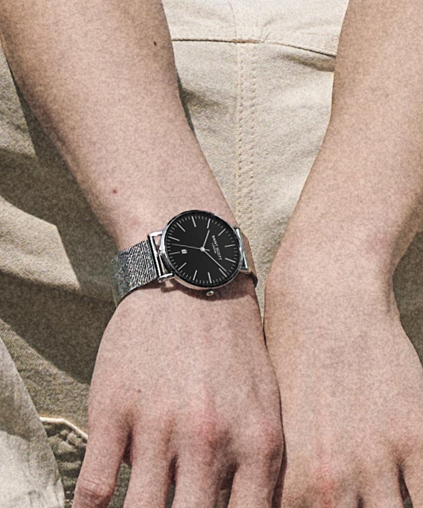 Seinteuseukoteuleondeon Juventus Date Mesh Watch + Choose 1 Of 2 Nato Bands / St5113M-Sbs