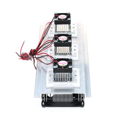 180W Trójjądrowy termoelektryczny układ chłodzenia Peltiera Zestaw chłodzenia powietrzem Cooler 3xFan