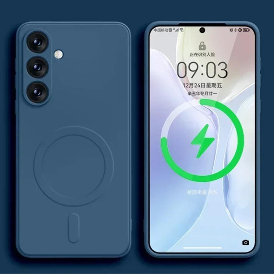 For Magsafe Liquid Silicone Magnetic Wireless Charge Case For Samsung Galaxy S26 S25 S24 Ultra S23 S22 S21 A55 A15 A35 A05 Cover