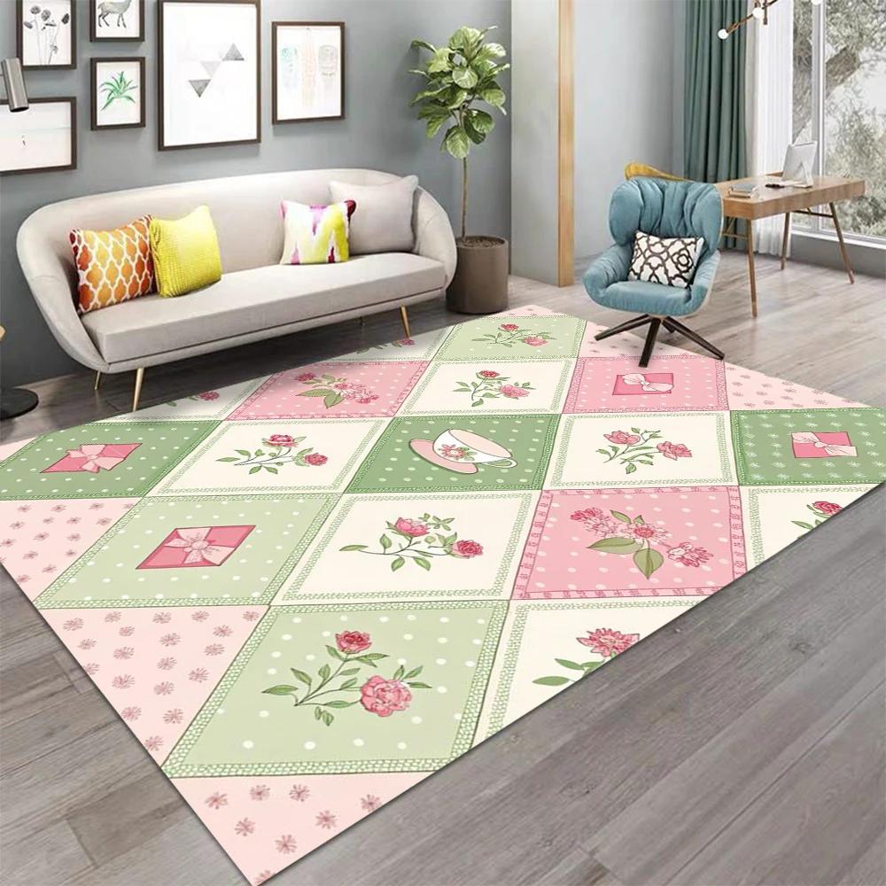 Alfombra Anime Dibujos Animados Sala de Estar Dormitorio Cocina Mesa de Sofá Balcón Alfombra Antideslizante Lavable Alfombra Exquisitos Adornos para el Hogar