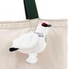 [COLORATA] Colorata Plüschmaskottchen - Japanisches Felsenhuhn (Wintergefieder) (Realistische Vogelkette enthalten) Niedlicher Vogel Schlüsselanhänger Puppe Geschenk