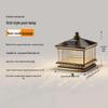 New Chinese Style Solar Powered All-Copper Pillar Lamp
