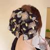 Elegant Autumn French Retro Floral Bow Hairpin for Women