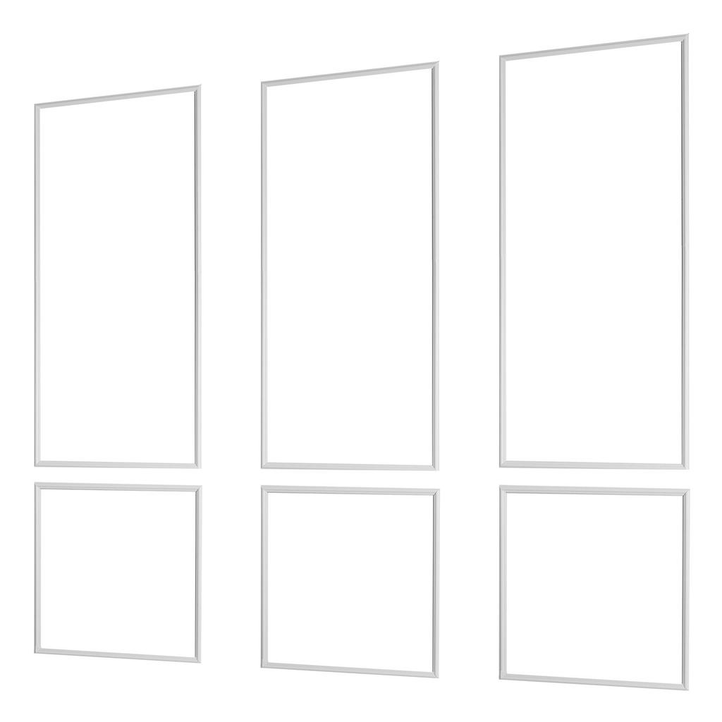 Wall Molding 3 Pack, Wainscoting Panels Kit, Lightweight Paintable Polystyrene, Easy To Install, Waterproof Accent Wall Trim for Interior Décor Living