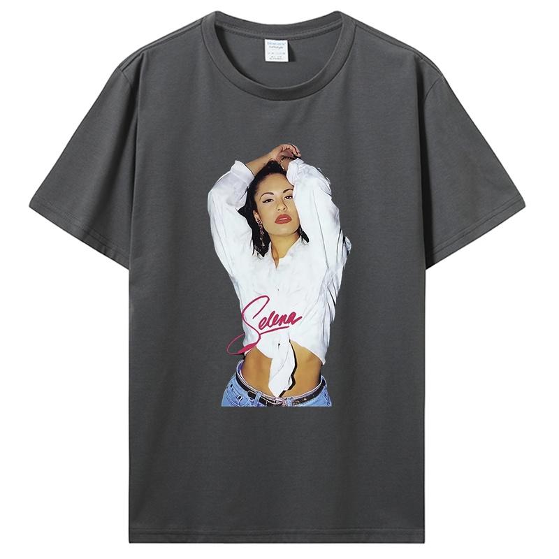 New Rare Selena Quintanilla T Shirt Top Black Usasz Limmited Edition Unisex Cotton Tees Tops Anime Harajuku Streetwear
