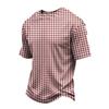 T-shirt da uomo a maniche corte con scollo rotondo ad asciugatura rapida, Maglietta in rete leggera e traspirante, Top con stampa per festival