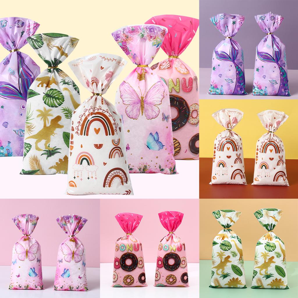 Purple Mermaid Paper Gift Bags Candy Boxes Kids 1st Mermaid Theme Birthday Party Decoration Girl Baby Shower Decoration