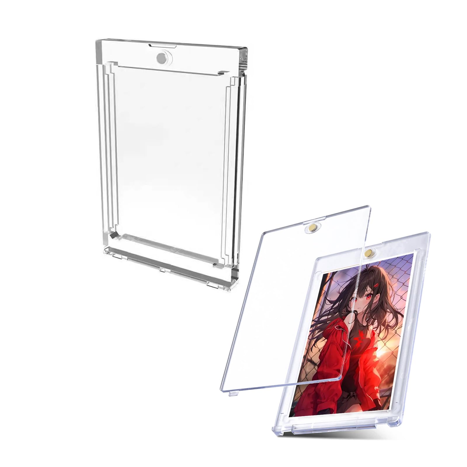 

WISSUA Магнитный загрузчик карт УФ 35pt Сливер для и MTG Защищает и хранит карты Кейс, Защита, [Официально совместимый] Карты Pokémon, Yu-Gi-Oh!