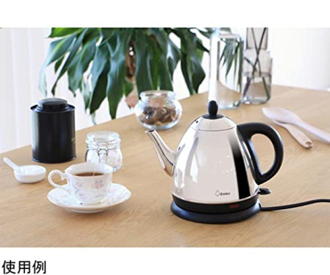 Doretec Kerala Stainless Steel Kettle, 0.8L, Silver, PO-157SV