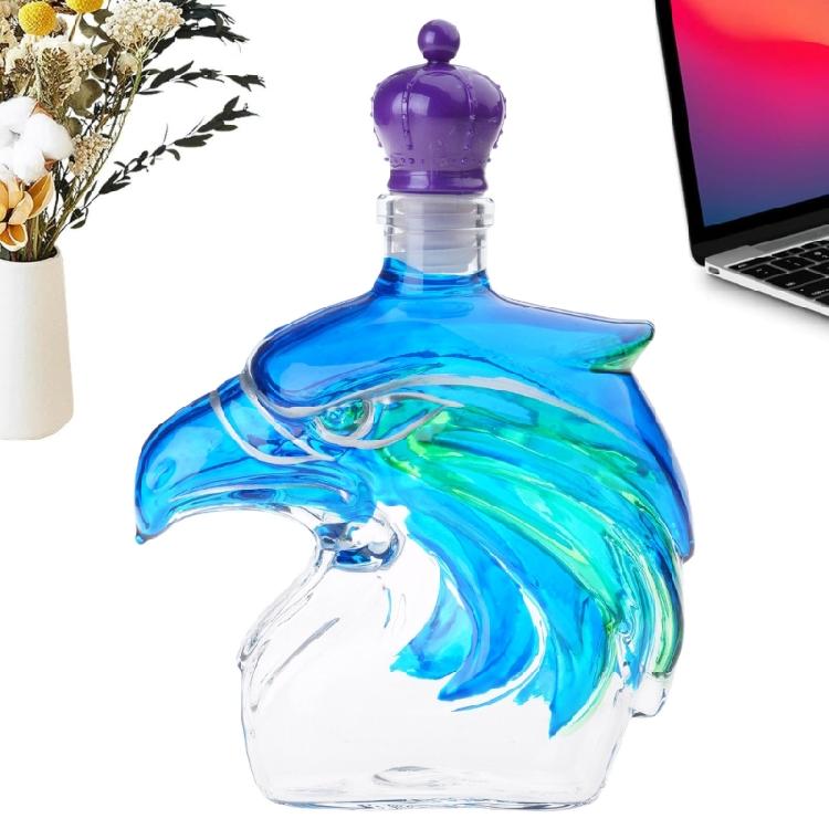 Clear Team Pride Decanters With Easy Cleaning Front Showcasing Seahawk Shape Suitable For Daily Use Or Special Event