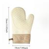1pc Thick Silicone Oven Mittens Heat Resistant Non Slip Baking Gloves for Kitchen High Temperature Protection