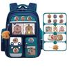 Oxford Cloth Cartoon Animal School Bag Multi-Compartments Capybara Student Bag Unisex