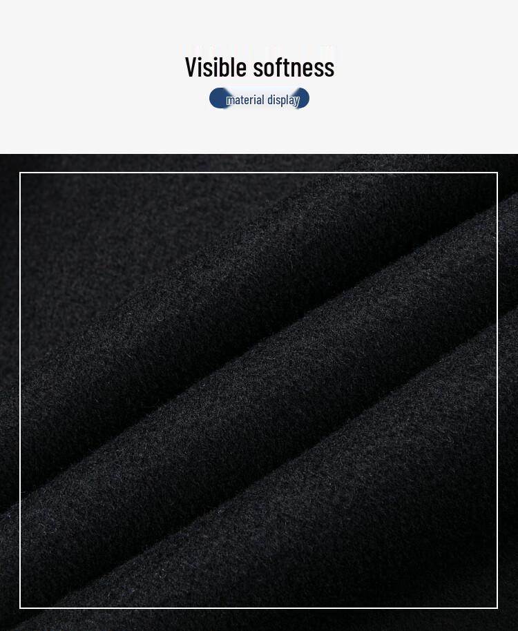 FAPAI Men's Long Business Wool Blend Overcoat