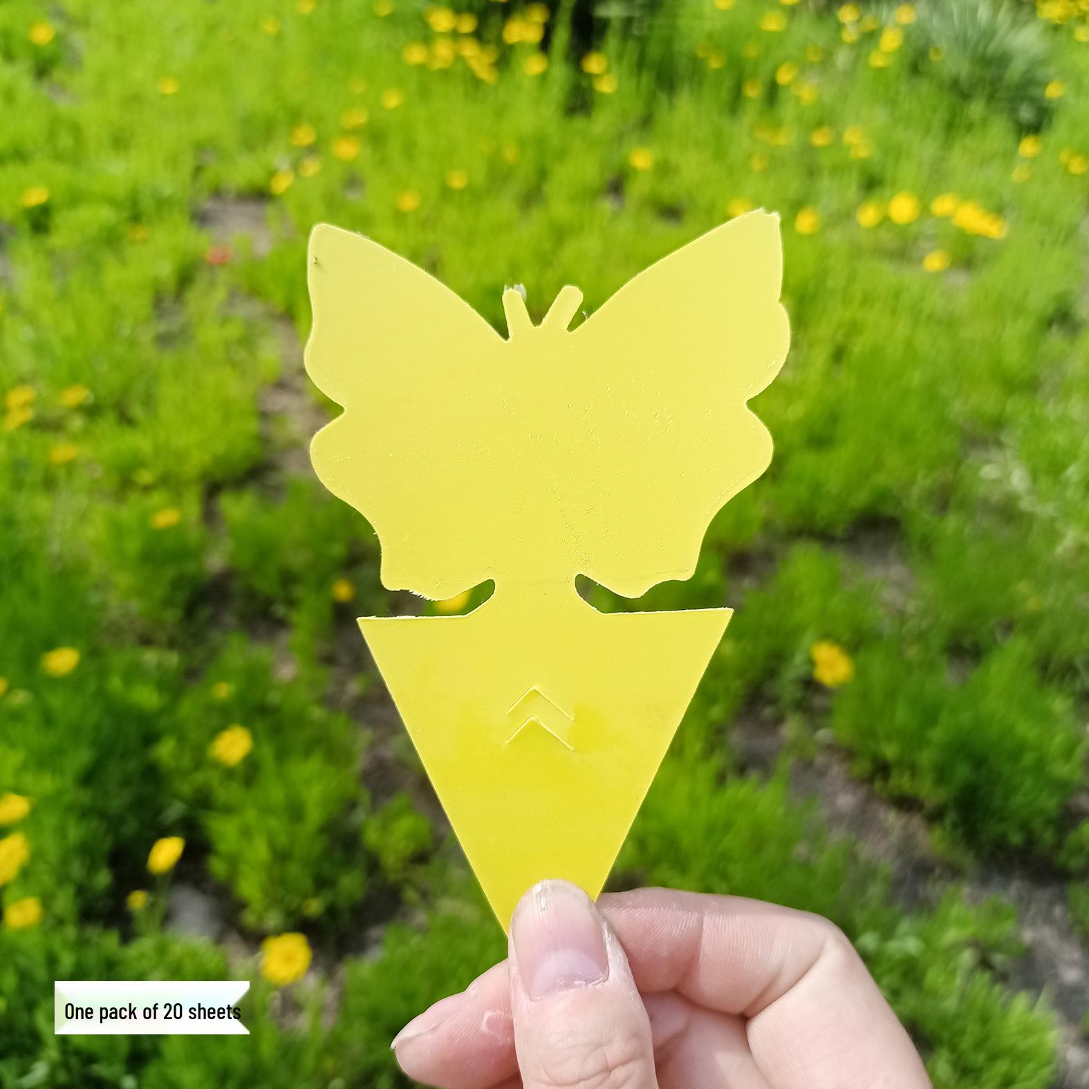 

Sun Butterfly Double-Sided Yellow Insect Trap: Sticky Lure Board for Flies & Insects