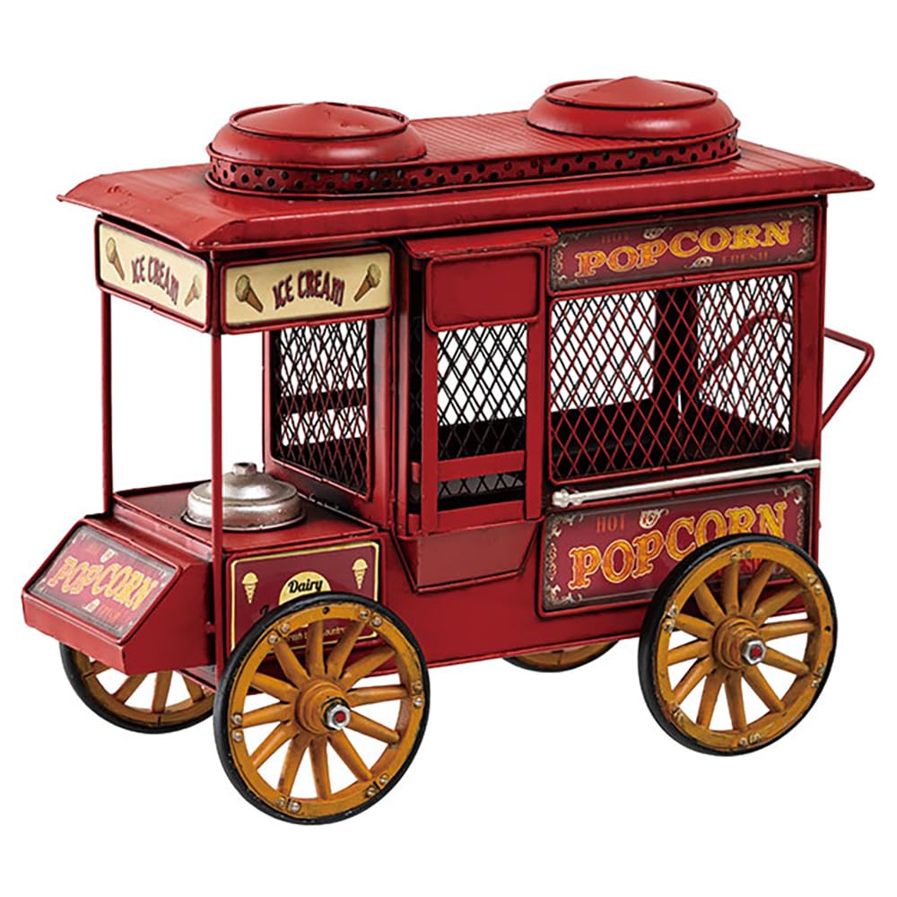 

HEADS Interior Decoration W305×D160×H245mm Red 1 pc Interior Tin Bath Popcorn Wagon HEADS BRZ-INT14 красный