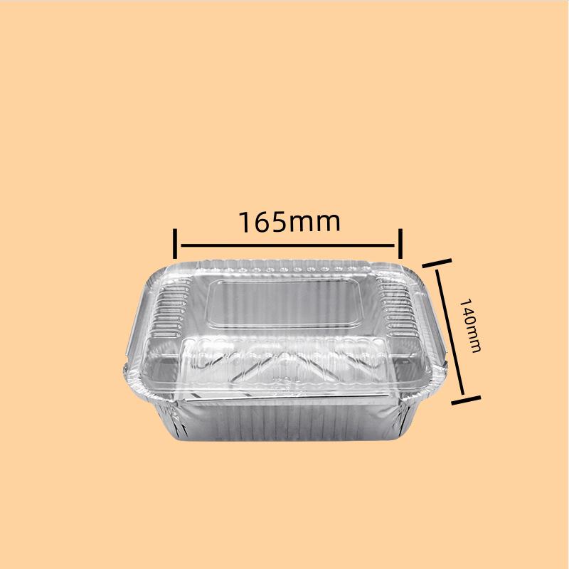 Rechteckige Grillschale aus dicker Aluminiumfolie – Einweg und wiederverwendbar