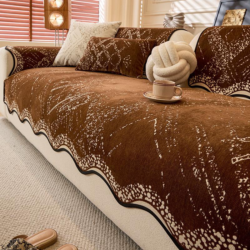 Special-Shaped Sofa Cushion Is Simple And Universal In All Seasons New Sofa Seat Cushion Non-Slip High-End Leather Sofa Cover