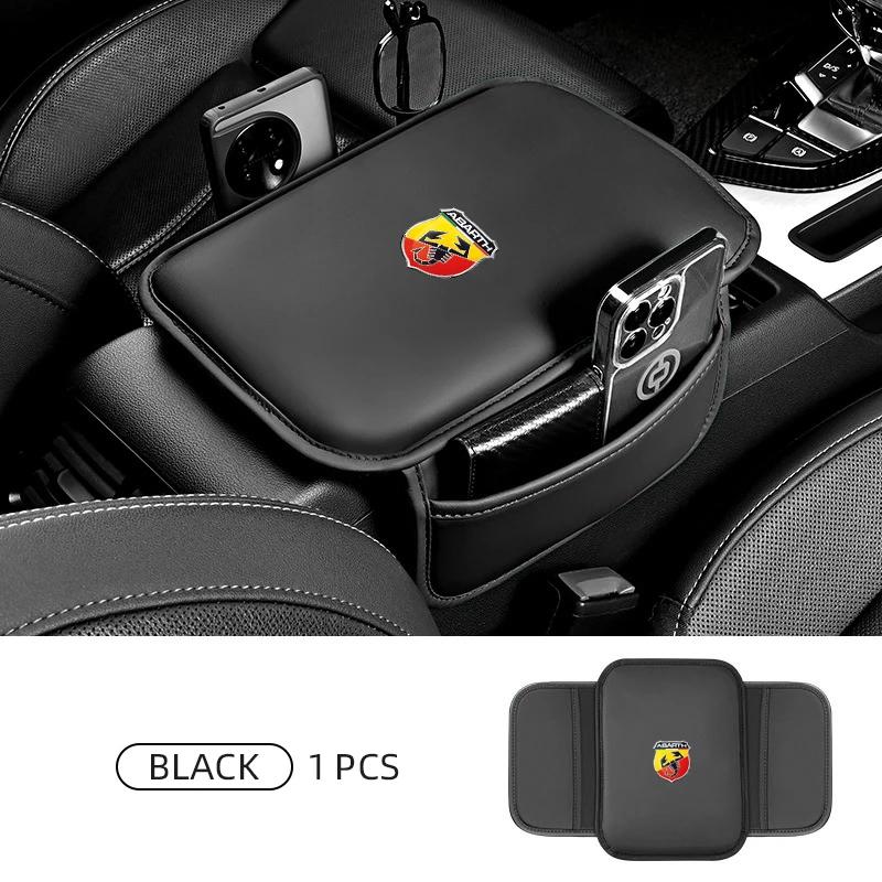 GJIFK1 Car Armrest Box Mat Stowing Tidying Cushion Protective Pad For Fiat Abarth 595 Abarth 500 Abarth 124 Spider Car Accessories