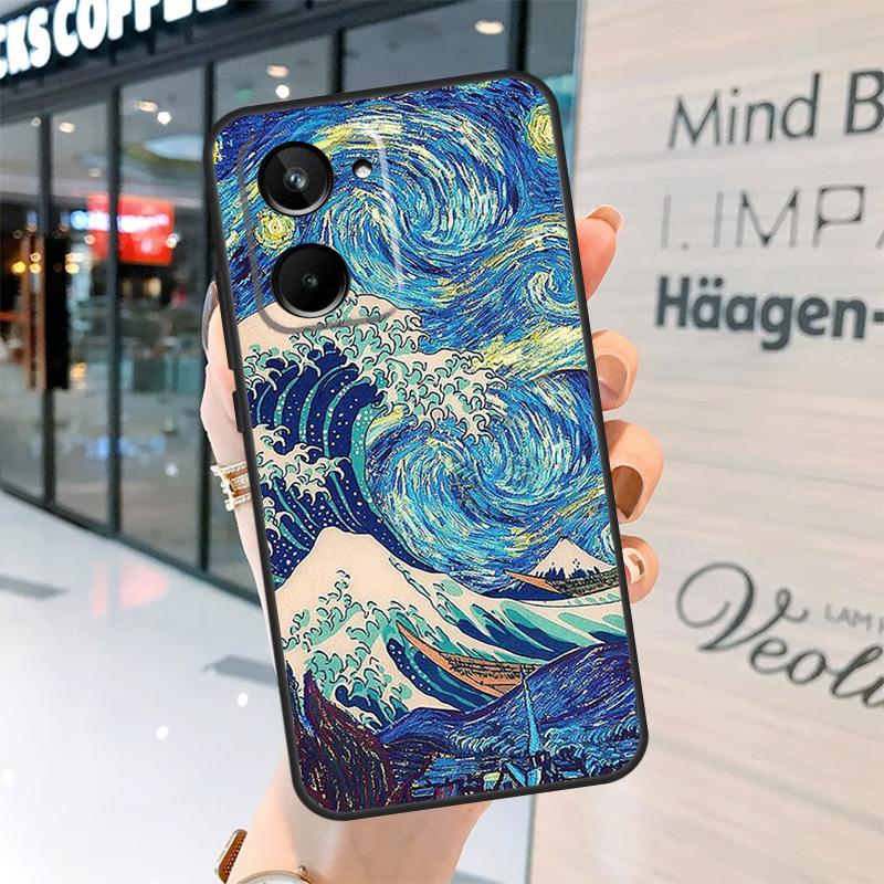 The Great Wave off Kanagawa Case For Realme 15 13 12 10 11 14 Pro Plus GT6 GT7 C15 C35 C53 C55 C61 C63 C65 C67 C71 C75